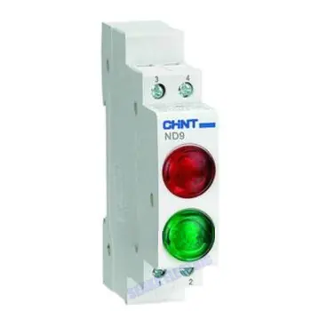CHINT Din Rail Mount LED Signāla Lampiņa ND9 Sērijas AC 220V, Norādot, Norāde Izmēģinājuma Gaismas