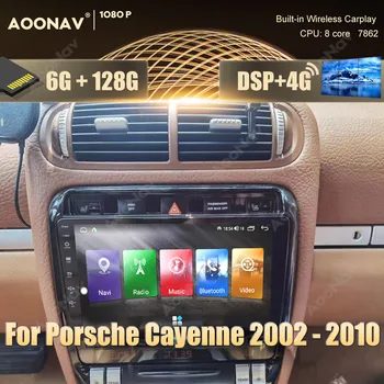 128GB Android Auto Auto Radio Porsche Cayenne GTS 2005 2008 2002. - 2010.gadam auto multimediju sistēmu androidauto apple carplay