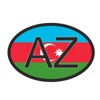 Fuwo Tirdzniecība Auto Uzlīme Azerbaidžānas Karoga lubu romāns Personības Auto Uzlīmē Atstarojošo Aksesuāru Sauļošanās Ūdensizturīgs PVC Decal