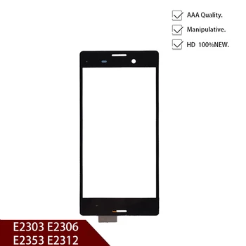 Jauni Touch Screen Sensoru Sony Xperia M4 Aqua E2303 E2306 E2353 E2312 Ekrāns Priekšējā Paneļa LCD Displejs Digitizer Stikla