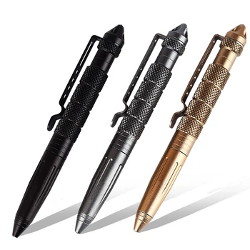 KDD Aizsardzības Taktikas Pildspalvu Kvalitātes Alumīnija Pretslīdes Portable Self Defense Pildspalvu, Tērauda, Stikla Breaker 