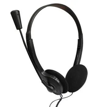 3.5 mm Over-Ear Stereo Austiņas Spēļu Klēpjdatoru Austiņas ar Vadu, Austiņu, Mikrofona Vadu Augstas Kvalitātes Datoru Austiņas ar Mikrofonu