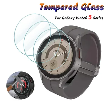Jaunu Rūdīta Stikla Samsung Watch 5 40mm 44mm 2.5 D 9H Cietība HD Anti Scratch Screen Protector for Galaxy Skatīties 5 Pro 45mm