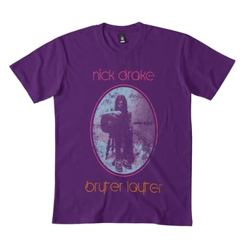 Nick Drake Bryter Layter Vintage Imprimir Clásico Camiseta 173Dmn Cuello Redondo Sudadera Negro