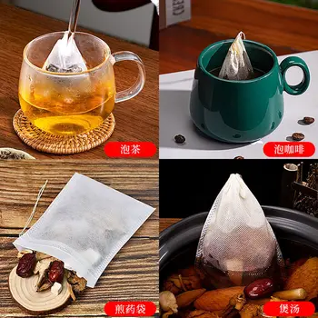Neausts Vienreizējās Tējas Maisiņu Iepakojums Filtru Atlikums Ķīniešu Medicīna Halogēnu Materiāliem Garšvielas Aukliņu Filtrs 100gab