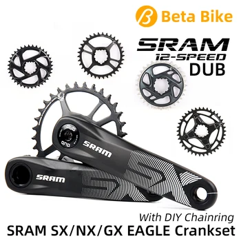 SRAM SX NX GX EAGLE 12-Speed MTB Crankset Oriģinālo Kloķi ar DIY Chainring 30/32/34/36/38T 6/3mm palielināt 170/175mm Velosipēdu Daļas