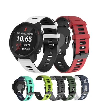 20mm Pulksteņu Siksniņas Joslas Garmin Priekštecis 245 245M 645 Vivoactive 3 Venu Sporta Smartwatch Nomaiņa aproce Caurumu Watchband