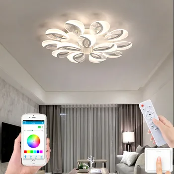 Mūsdienu Dzīves Telpā, Lampas Guļamistabas LED Griestu Gaismas, Nodrošina Tālvadības APP Hotel Villa Lustra