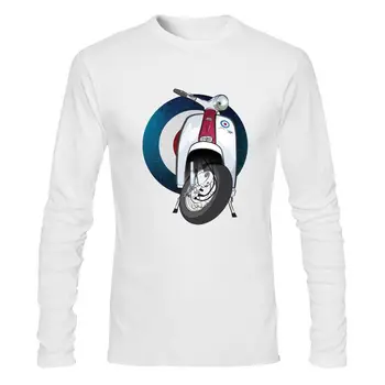 Laba Mērķa Logo, T Kreklu, Itālija Scooter Tee Kreklu Cilvēks Vintage Motocycle Grafiskais T-krekls, Liela Izmēra