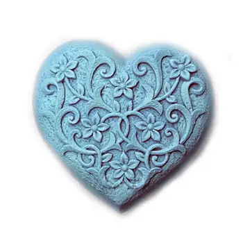 HC0010 Mīlestība dārgi, sirds formas Ziepes Pelējuma Silikona veidnes sveču veidnes šokolādes pelējuma silikona pomādes pelējuma Konfektes māla veidnes