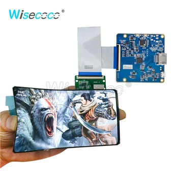 Wisecoco 6 Collu 2880*1440 2K Augstas Izšķirtspējas Izliektas Elastīgiem AMOLED OLED Panelis Modulis Vadītāja Valdes Bendable