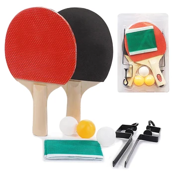 Portatīvie Galda Tenisa Komplekts Retractable Ping Pong Post Neto Plaukts Ping Pong Airi Kvalitātes Galda Tenisa Raketes Galda Tenisa Apmācība