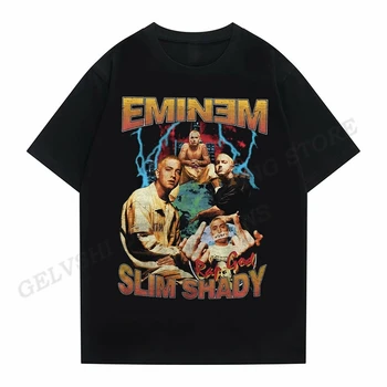 Vasaras Gadījuma T Krekls Modes Eminem Portreta Druka, T-krekli Unisex Kokvilnas T Reperis Vīriešu T-krekls Lielgabarīta Hip Hop T krekls