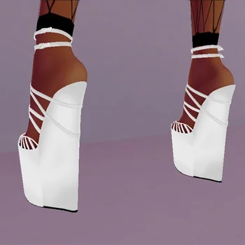 Moderns sieviešu augstpapēžu sandales Baltā zamšādas. Ķīļveida papēdis sandales Vasaras sieviešu kurpes Puse kurpes Lielu shoesCustom apavi
