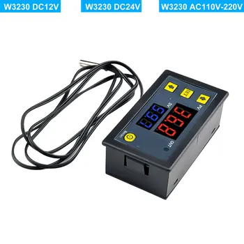 W3230 12V 24V AC110-220V Zondes līnijas 20A Digitālo Temperatūras Kontroli, LED Displejs, Termostats Ar Siltumenerģijas/Dzesēšanas Kontroles Instruments