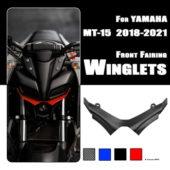 MTKRACING Par YAMAHA MT15 MT-15 MT 15 2019 2020 2021 Priekšā Aptecētājs Winglets Aerodinamisko Spārnu Korpusa Vāciņu Aizsardzības Aizsargu Komplekts