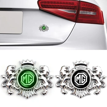 Auto Stils Emblēmas Uzlīme uz MG MORGAN MOTORI Logo TF ZR ZS ES HS MG 3 5 6 7 Morris 3 GS Sakausējuma Gaismas Auto Emblēma Apdare