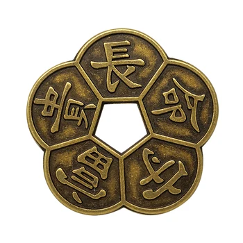 Seno Bronzas Ķīnas Vecā Vara Monētas Ķīna Piekariņi Feng Shui Kolekciju