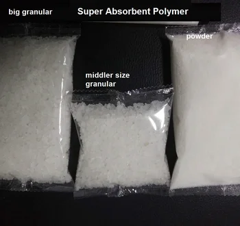 500 g kālija polyacrylate Super Absorbējošu Polimēru SAP lauksaimniecības izmantojot kā ūdens aizture aģents