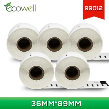 Ecowell 99012 Termiskā Papīra 5Rolls (1300pcs) shipping label ir savietojams Dymo LabelWriter 450/450 Turbo/450 DUO/450 Twin Turbo