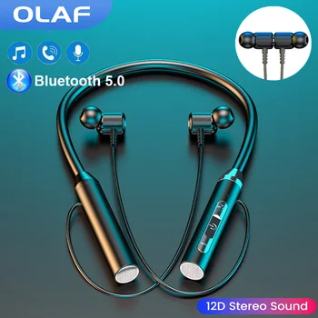Olaf Bezvadu Austiņas G01 Bluetooth 5.0 Neckband Magnētisko Bezvadu Austiņas Ūdensizturīgs Earbuds Bezvadu Bluetooth Austiņas