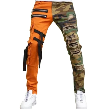 Jaunu 2021 vīriešu džinsi lielās ielas taisni zaudēt (dungriņi) lielgabarīta izšūšanas džinsa bikses modes hip-hop vīriešu ikdienas bikses