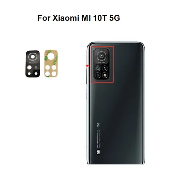 Oriģināls, Jauns Xiaomi Mi 10T 5G Atpakaļ Atpakaļskata Kamera Stikla Objektīva Vāciņu, Ar Līmi, Uzlīmes Līmi M2007J3SY