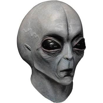 Area 51 Svešzemju Ķivere Masku Halloween Cosplay Šausmu Smieklīgi Lateksa Pilna Galvassegu Smieklīgi Šausmu Tušas Halloween Kostīmu Masquery