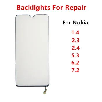 Atpakaļ Gaisma Nokia 1.4 2.3 2.4 5.3 6.2 7.2 Apgaismojums Aizstāt Remonts LCD Displejs Filmu Ekrāna Gaismas Guide Kartona