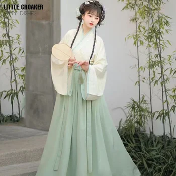Gadījuma Sieviete Hanfu Kleita Ķīnas Tautas Deju Tērpi Austrumu Hanfu Modernā Stilā Valstu Pasaku Princese Fotogrāfija Kleita