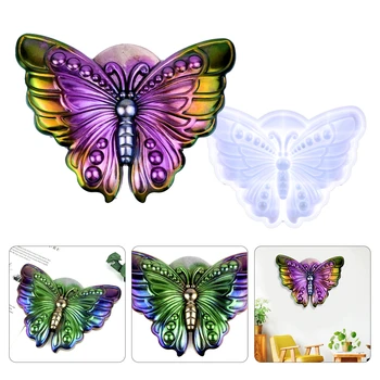 DIY Crystal Butterfly Sienas Karājas Dekoratīvās Epoksīda Sveķu Pelējuma Tauriņš Sienas Karājas Mājās Apdare Silikona Veidnes