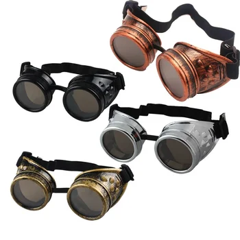 Ir 2021. Jaunu modes Ierašanās Saulesbrilles Vintage Stila Steampunk Brilles Metināšanas Punk Brilles Cosplay Zīmola Dizainere Piecu Krāsu Lēcas