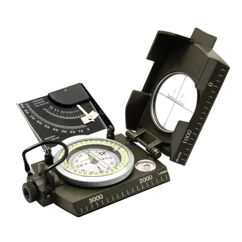 Jaunas Profesionālās Kompass Militārās Armijas Ģeoloģijas Kompass Redzamība Gaismas Kompass ar Moonlight Āra Pārgājieni, Kempings