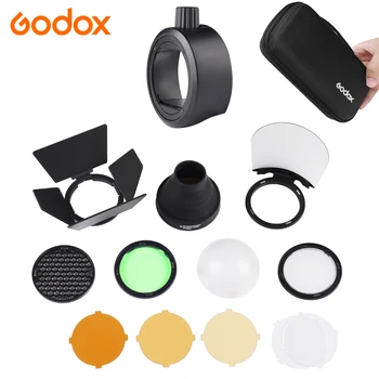 Godox Magnētisko Apaļa Galva Flash Aksesuārs Godox AK-R1 Komplekts Mini Fotogrāfija Rezerves Daļas Godox H200R v1 flash