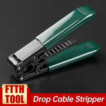 FTTH Drop Cable Stripper, 1 vai 2 Cores 3.1x2mm Standarta Optiskās Šķiedras Noņemšanas Rīks