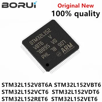1GB/daudz Jaunu OriginaI STM32L152V8T6A STM32L152VBT6 STM32L152VCT6 STM32L152VDT6 STM32L152RET6 STM32L152VET6 LQFP Chipset IC