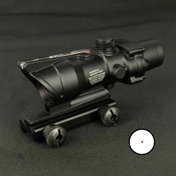 Lambul Medības, Airsoft Riflescope ACOG 1X32 Taktiskā Gaisa Pistoli Red Dot Sight darbības Joma Hologrāfiskā Optika Šautene Jomu M16 Šautene