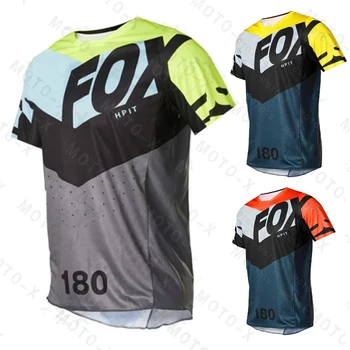 Moto Velosipēdu Jersey Piedurknēm Riteņbraukšana Mtb Enduro Krekls Lejup T-krekls Camiseta Motokrosa Mx Kalnu Velosipēds Apģērbu Hpit Fox Mtb