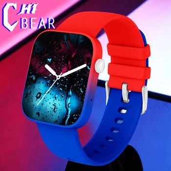 ChiBear Smart watch Sievietēm, Vīriešiem, 24 Stundu Sirds ritma Monitors 120+ Sporta Veidiem, Fitnesa trackers 1.8 collu Bluetooth Zvanu Smartwatch+Kaste