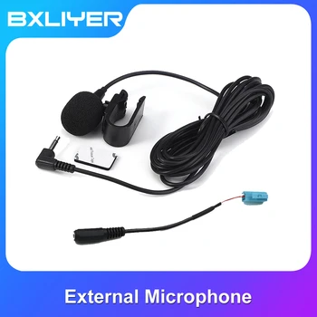 BXLIYER Īpašu Auto Audio Mikrofons (3,5 mm Jack Plug Stereo Mikrofons Mini Vadu Ārējās Auto Mikrofons Auto DVD 3meters Ilgi