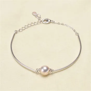 DIY pērle piederumi 925 sudraba perlamutra aproces, aproču tukšs turiet modes aproce turētājs