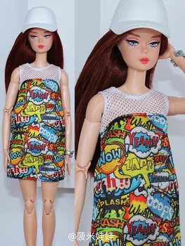 Cool vēstuli kleita / 30cm lelle modes kleita svārki apģērbs 1/6 Xinyi FR ST Barbie Lelle drēbes / meitene rotaļlietas