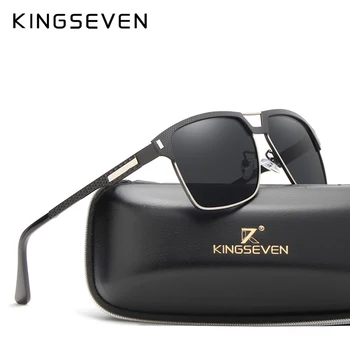 KINGSEVEN Zīmolu Vīriešu Modes Polarizētās Saulesbrilles Braukšanas Plastmasas UV Aizsardzības Brilles Dizainers Ceļojumu, Saules Brilles