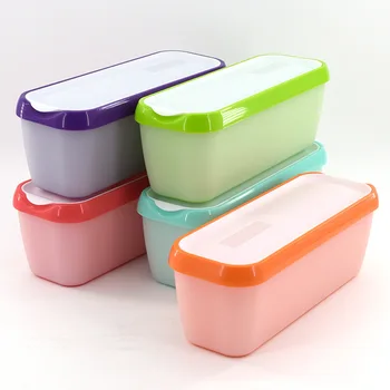 6 Krāsu Liela Taisnstūra Saldējumu Kastes Plastmasas Uzglabāšanas Kastes Ledusskapis Uzglabāšanas Kaste Pārtikas Konteineri Virtuves Uzglabāšana