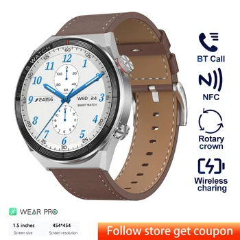 DT3 Mate Smart Skatīties uz Vīriešiem 1.5 Collu HD Ekrāns NFC Smartwatch Sieviešu rokas Pulkstenis Vīriešiem Skatīties Digitālo GPS Tracker Fitnesa Rokassprādze