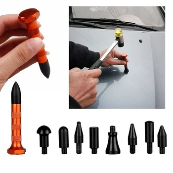 9pcs Auto Paintless Notriekt Pildspalvu PDR Instrumenti, Auto Uzspiediet uz Leju, Virsbūves Paneļa Dent Removal Remonts Apkope Rokas Instrumenti