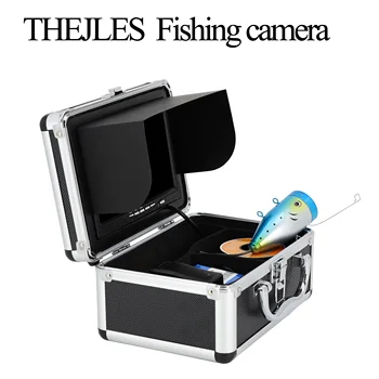 7 Collu Krāsu Zemūdens Kameru 1000HD Fish Finder Ar 12PCS Infrasarkanās LED 15meters Kameras Kabeļu Ic Zvejas