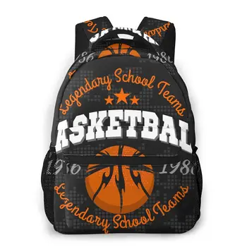 OLN Bērnu Mugursomas Skolas Soma Zēniem Basketbola Emblēmu Pusaudžiem Schoolbag Studentu Bookbags