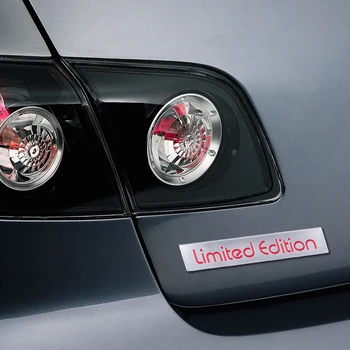 Universālā 3D Red Limited Edition Logo, Emblēmas Nozīmīti Metāla Decal Uzlīmes Atdzist 10.4 x 2.2 cm, Lai Auto Auto SUV apvidus Pikaps