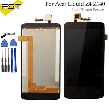 Melnā Acer Liquid Z140 Z4 LCD Displejs Ar Touch Screen Digitizer Montāža Rezerves Daļas+Instrumenti